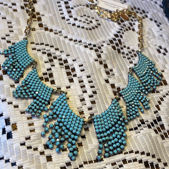 NWT VICTORIAN CASCADING BEADED NECKLACE FUN FLOWING STRANDS SET IN HEMATITE GOLD - Picture 5 of 12